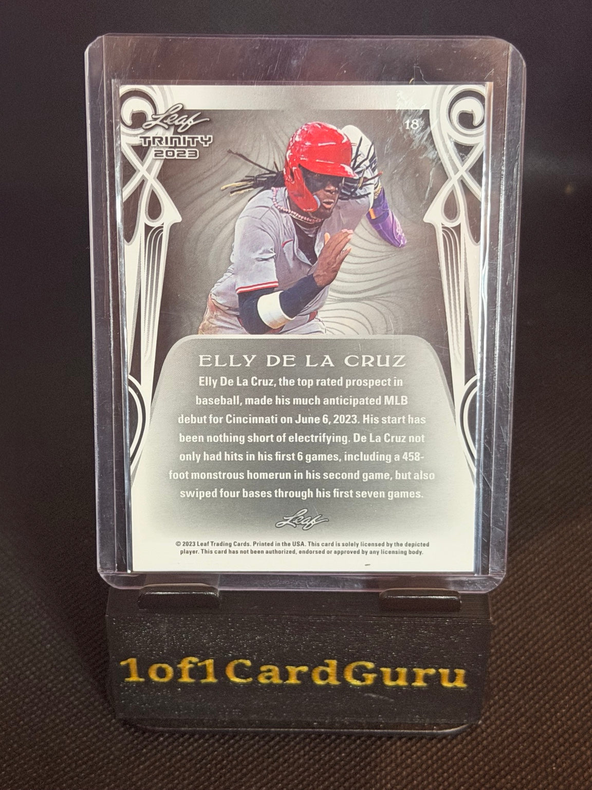 2023 Leaf Trinity Elly De La Cruz #18 photo 3