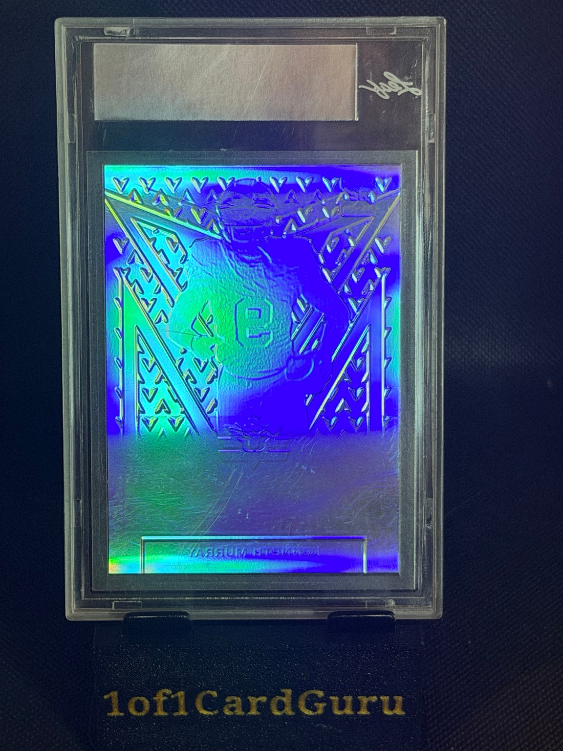 2020 Leaf Valiant Draft Kenneth Murray Prismatic Pink Pre-Production Proof 1/1 back