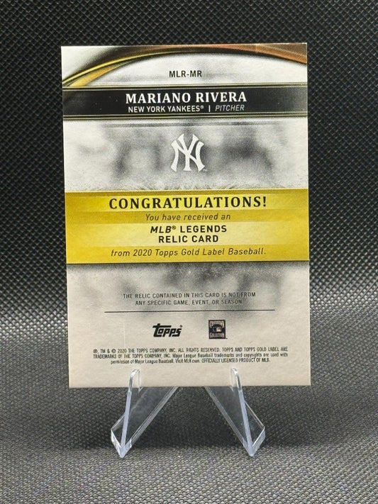 2020 Topps Gold Label MLB Legends Mariano Rivera #MLR-MR Relic HOF 1 of 1 Insert