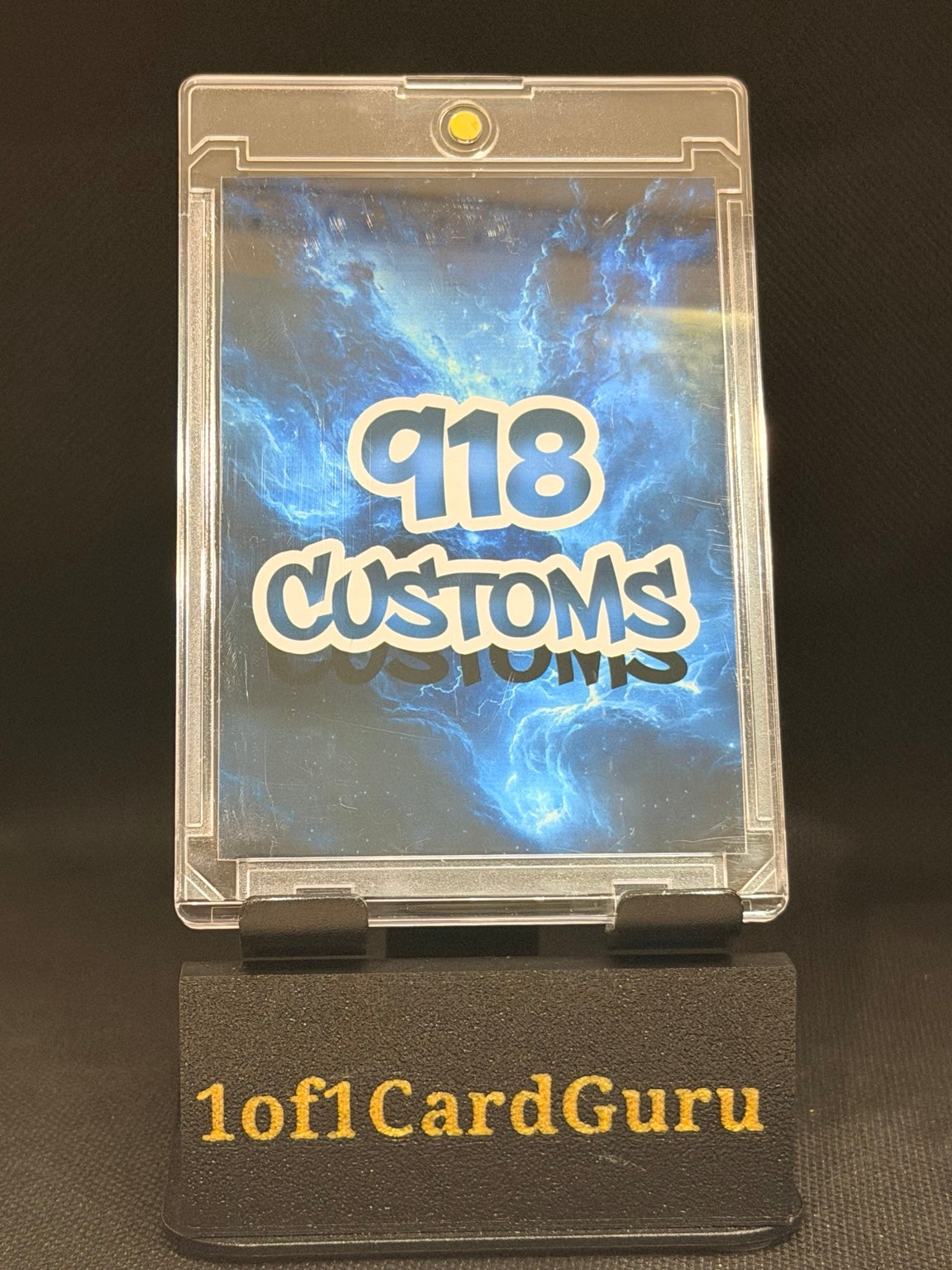 Joe DiMaggio Downtown-Style Cracked Ice Holographic Custom Card – 918 Customs – back