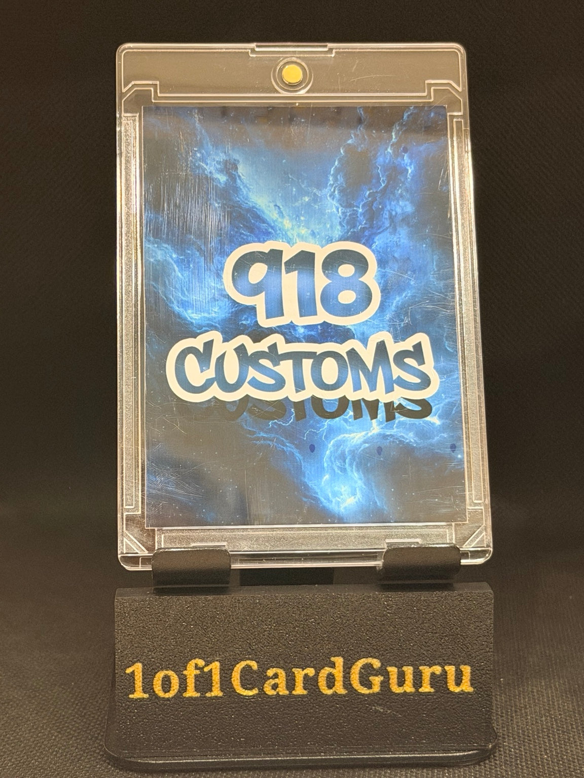 Chet Holmgren Downtown-Style Cracked Ice Holographic Custom Card – 918 Customs – back
