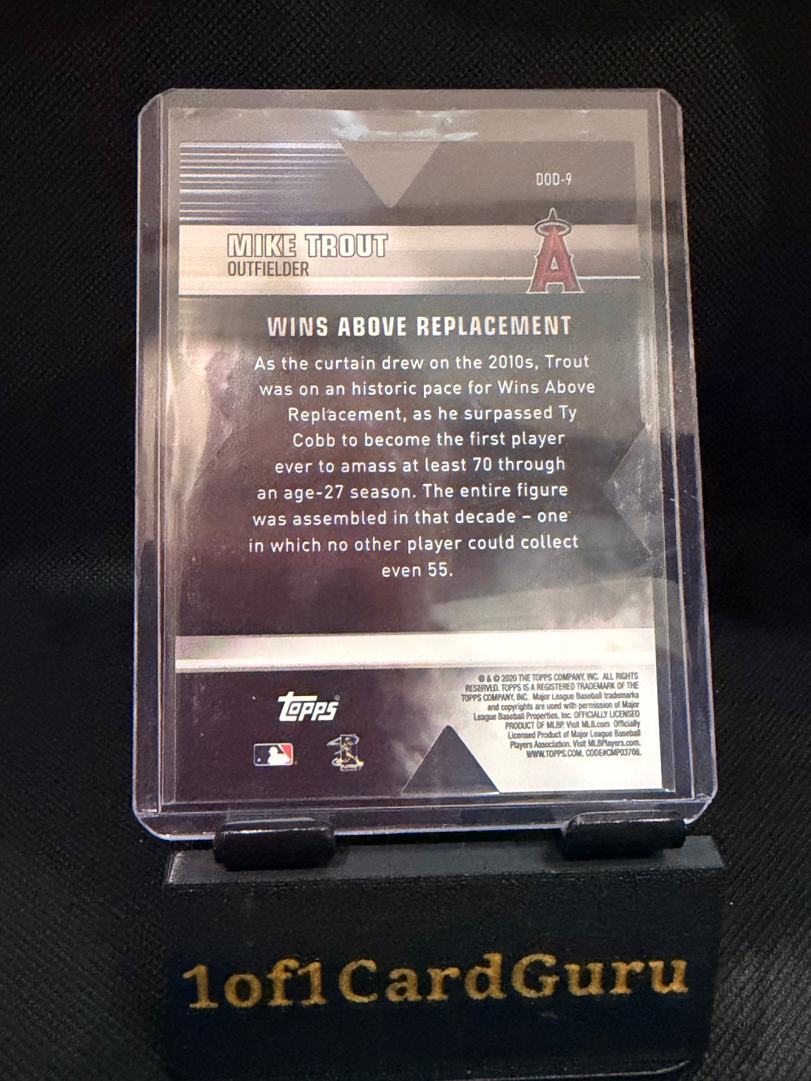 2020 Topps Mike Trout Decade of Dominance #DOD-9 — back