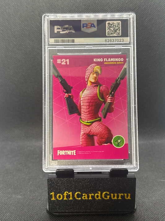 2020 Panini Fortnite King Flamingo #21 PSA 10
