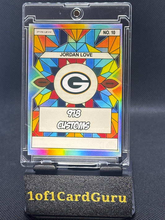 Jordan Love Custom Stained Glass