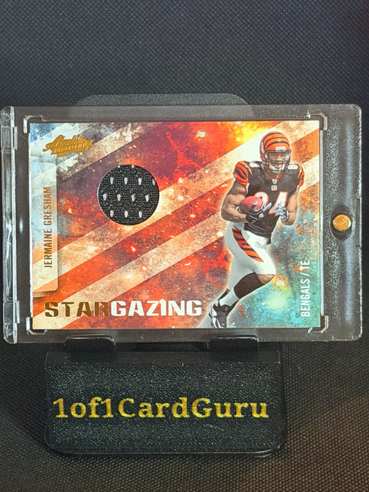 2010 Absolute Memorabilia Jermaine Gresham Star Gazing Jersey #25 /250 front