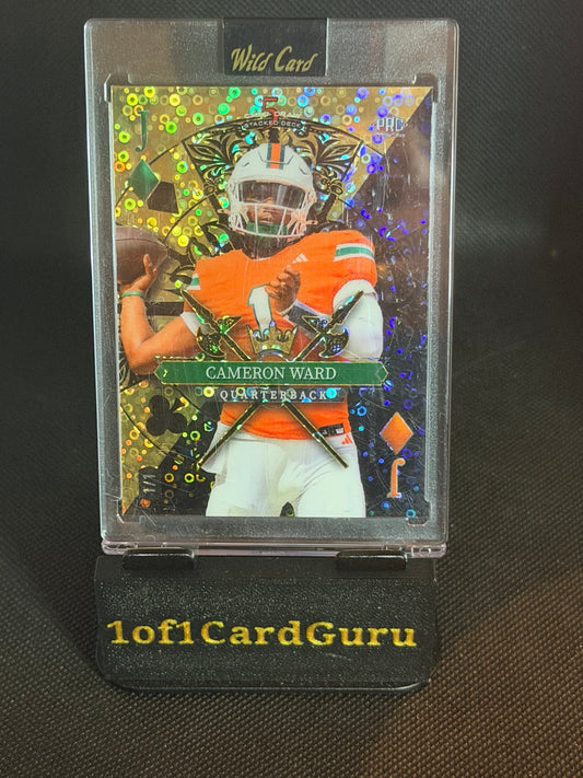 2024 Wild Card 5 Card Draw Cameron Ward Jack of Diamonds #SDJD-CWN front