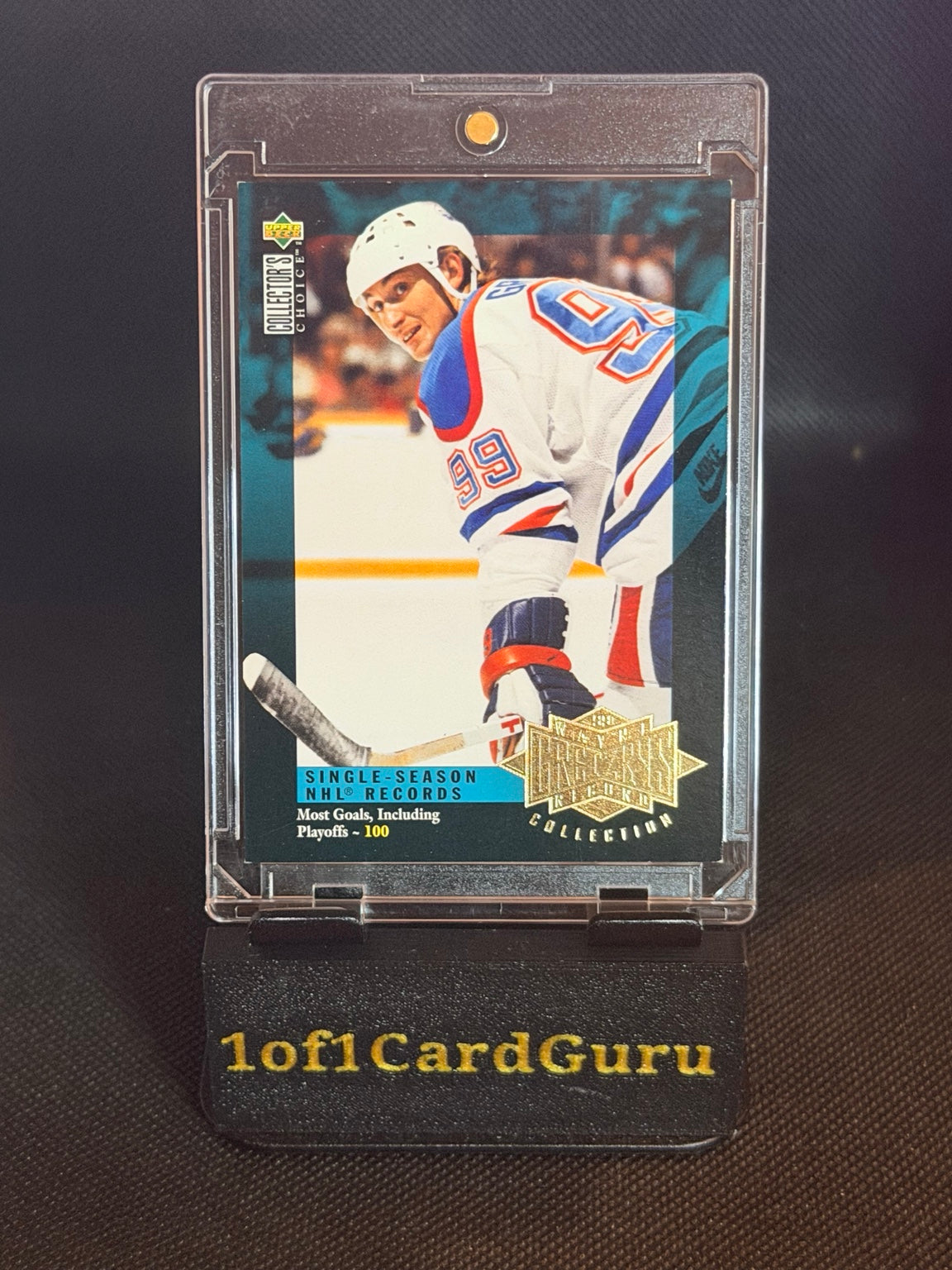 1995-96 Collector's Choice Wayne Gretzky Record Collection #G8 photo 1