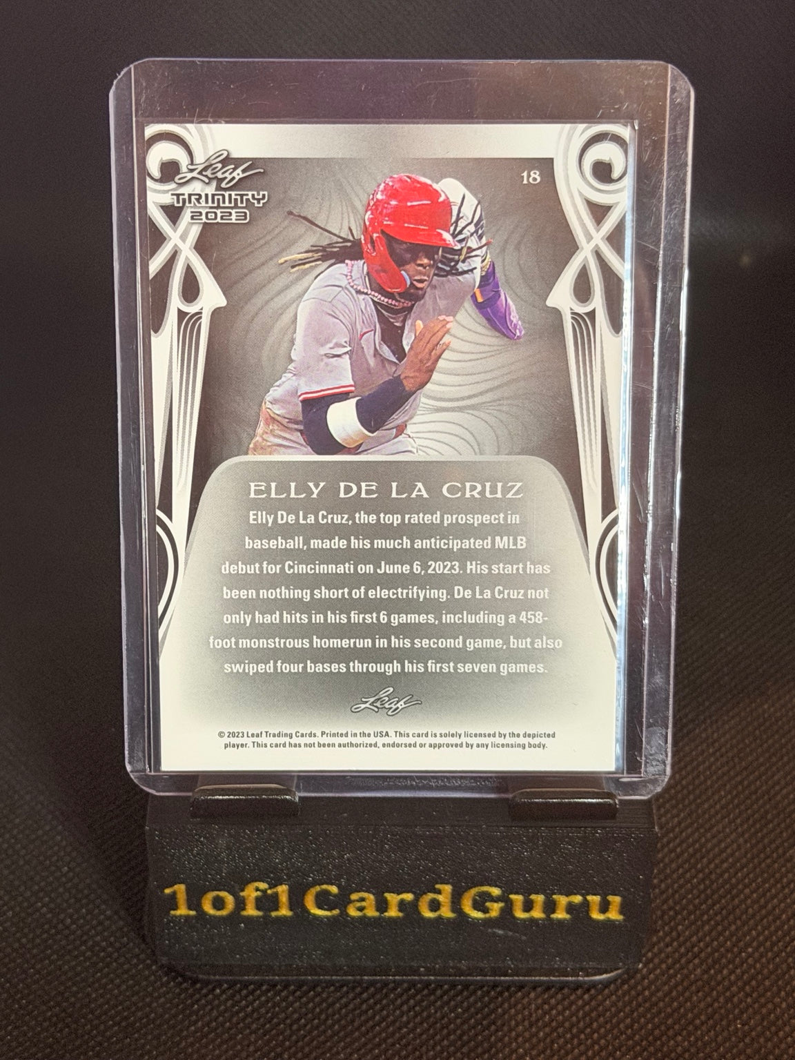 2023 Leaf Trinity Elly De La Cruz #18 photo 2