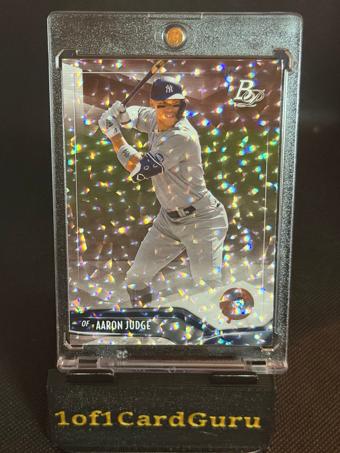 2021 Bowman Platinum Aaron Judge #85 Ice Foil front