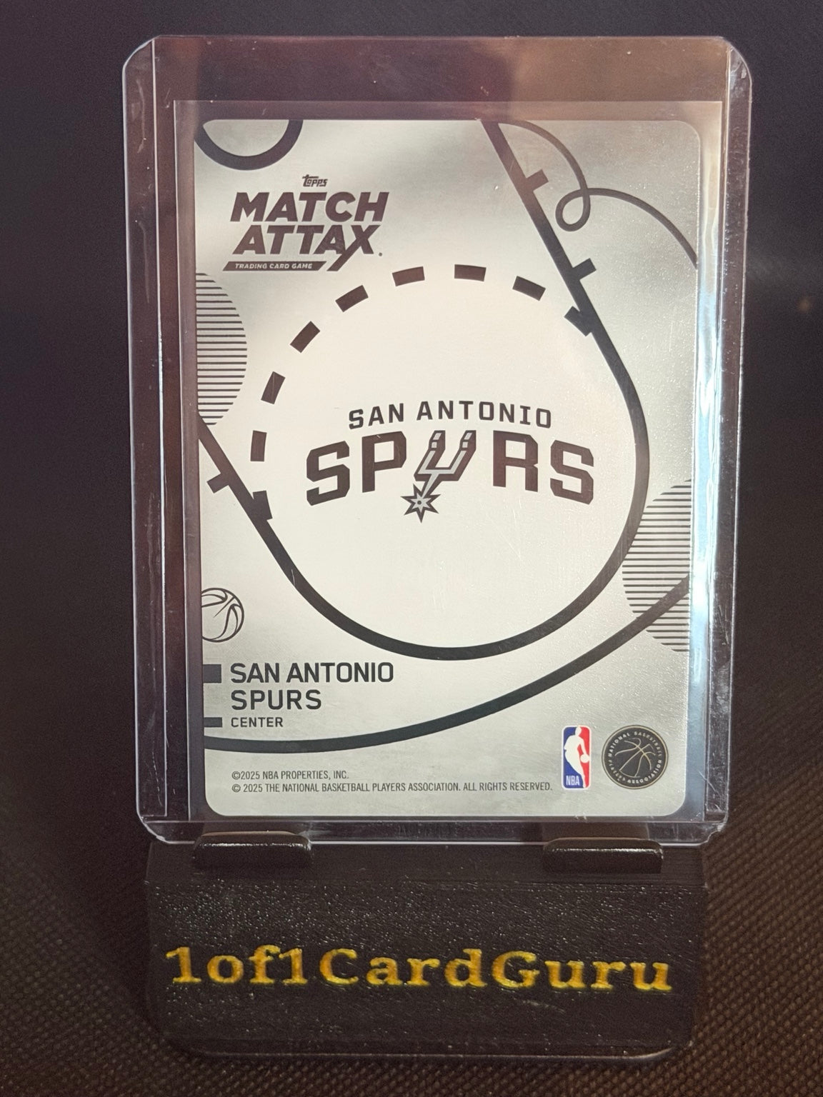 2025 Topps Match Attax Victor Wembanyama Breakthrough Baller #BB-VW back