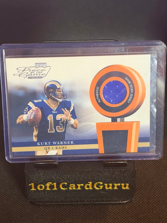 2002 Playoff Piece of the Game Kurt Warner #POG-35 Jersey Relic front