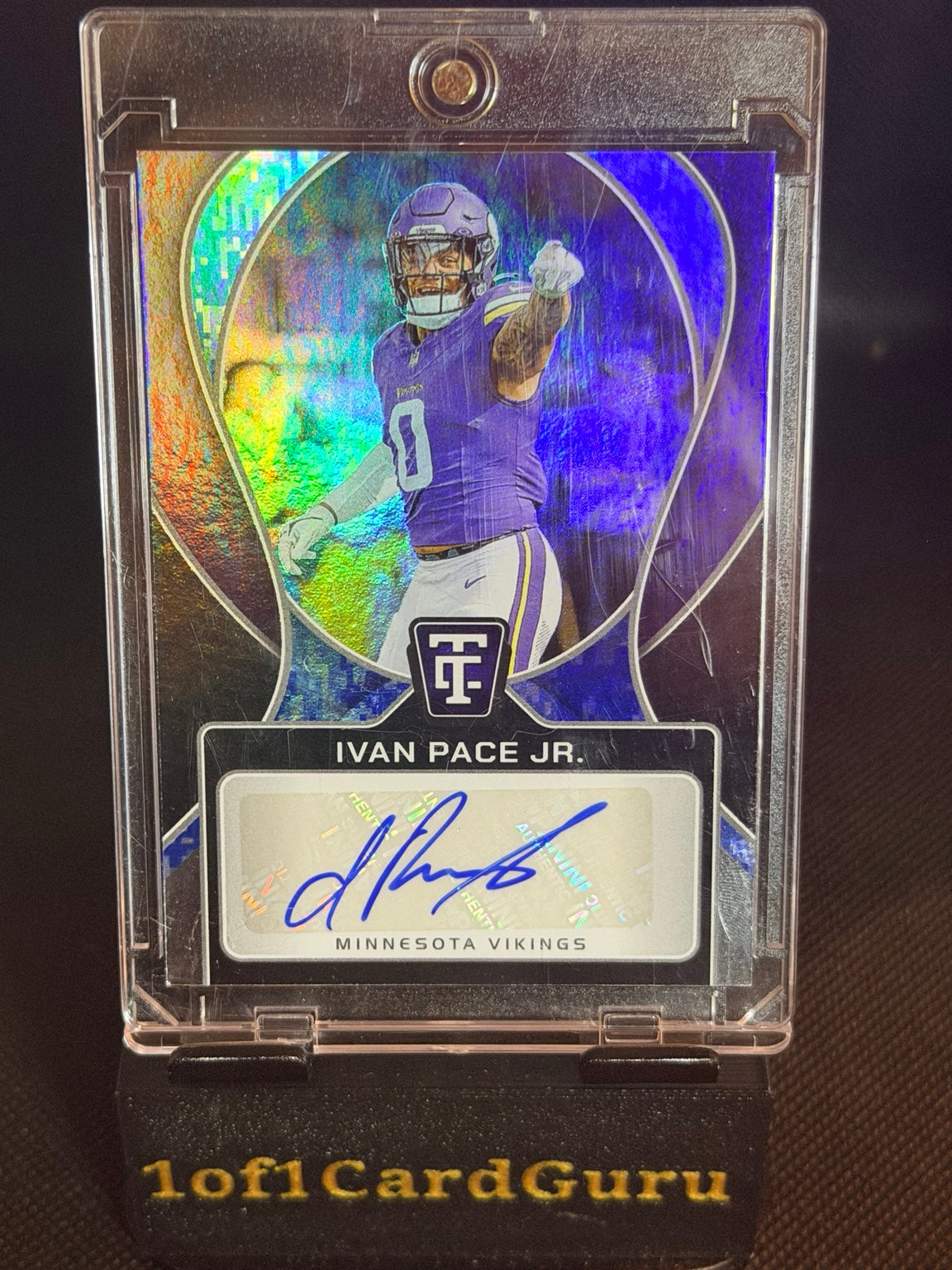 2024 Panini Totally Certified Ivan Pace Jr. Signature #SIG-IPE front
