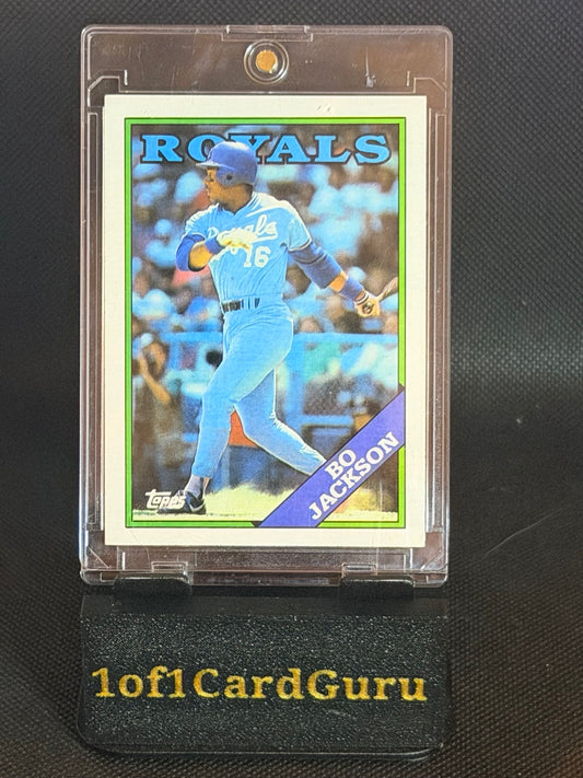 1988 Topps Bo Jackson #750 Kansas City Royals front