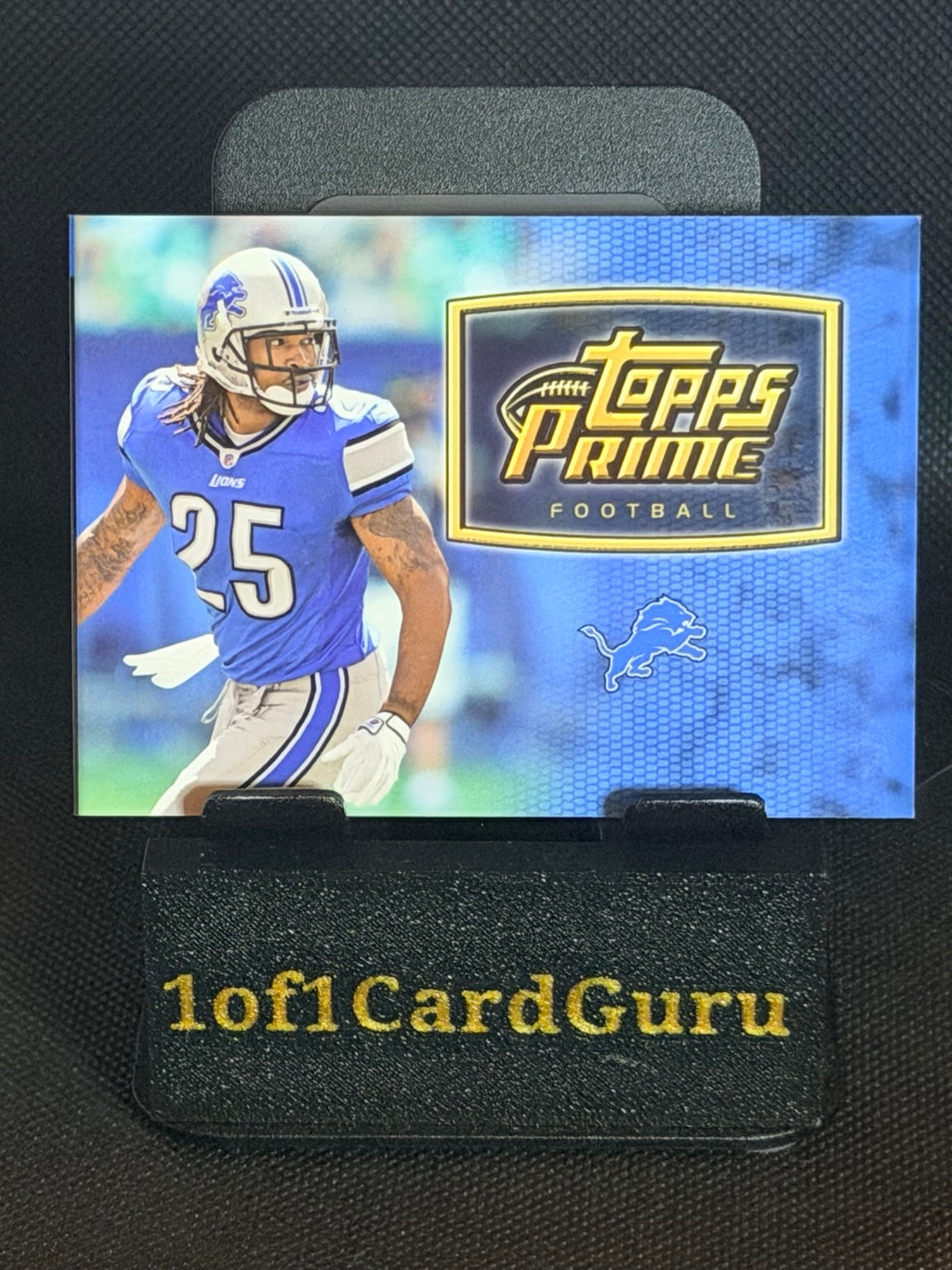 2011 Topps Prime Mikel Leshoure Level II Autographed Relic Booklet #PII-ML 03/15 cover