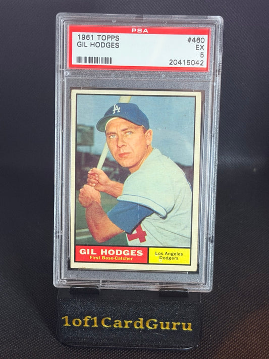 1961 Topps Gil Hodges #460 — PSA 5 front