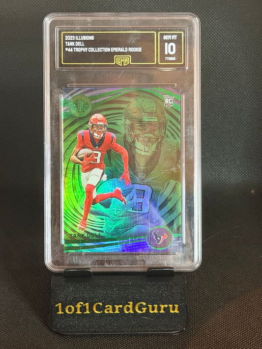 2023 Panini Illusions Tank Dell #44 Trophy Collection Emerald RC GMA 10 front