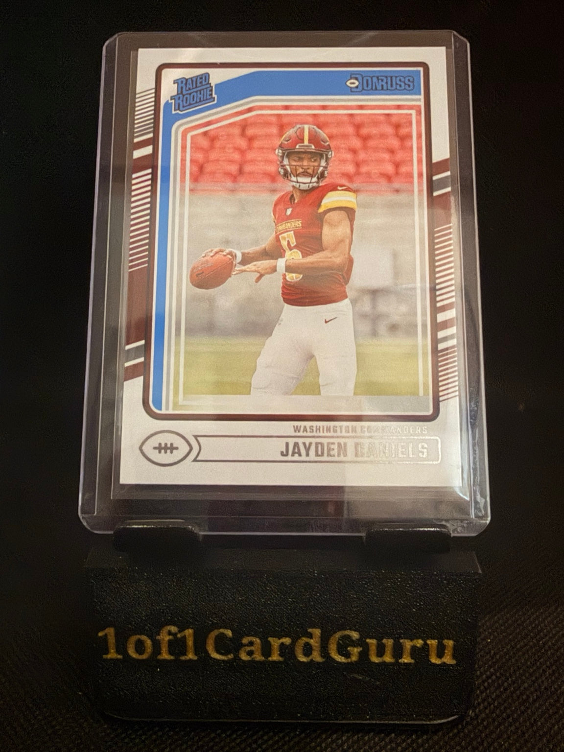 Front of 2024 Donruss Jayden Daniels Rated Rookie #389