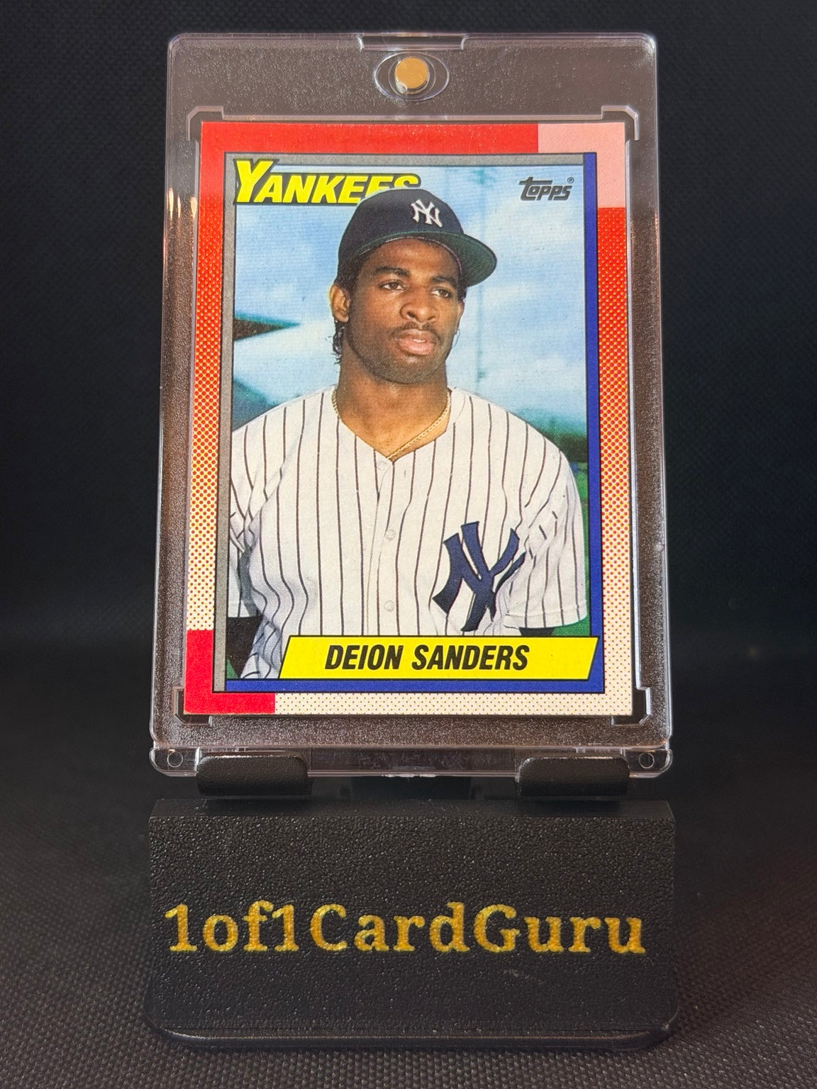1990 Topps Deion Sanders Yankees #61 Baseball front