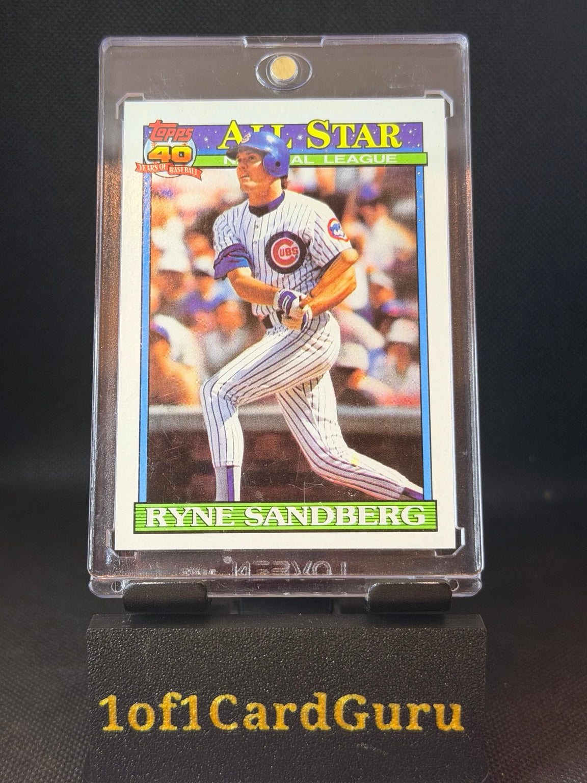 1991 Topps Ryne Sandberg All-Star #398 Cubs front