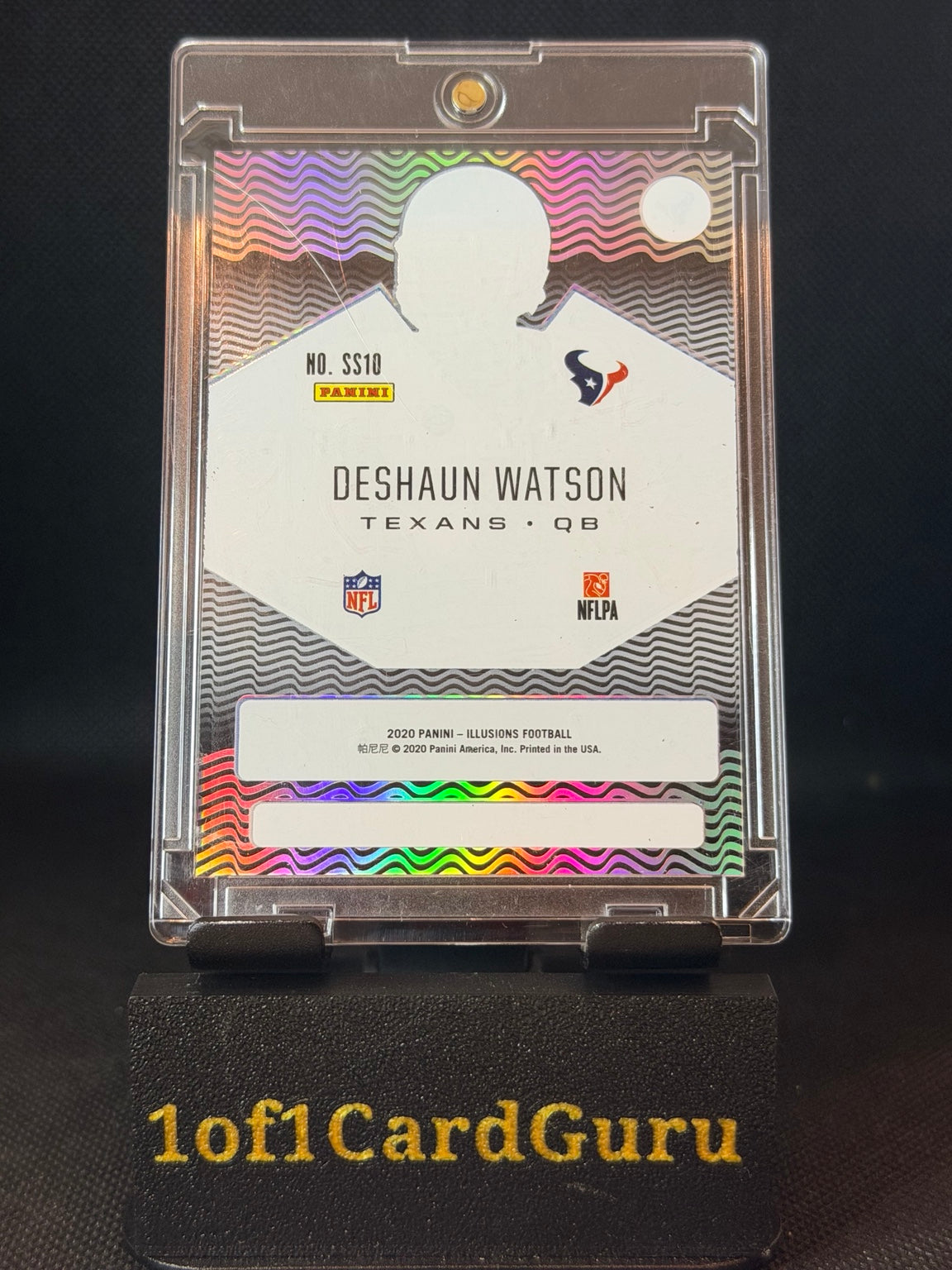 2020 Panini Illusions Deshaun Watson Shining Stars #SS10 back
