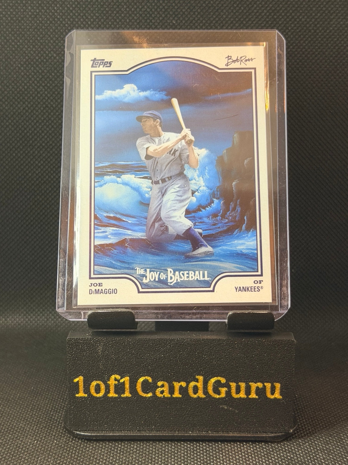 2025 Topps x Bob Ross The Joy of Baseball Joe DiMaggio #50 Yankees front