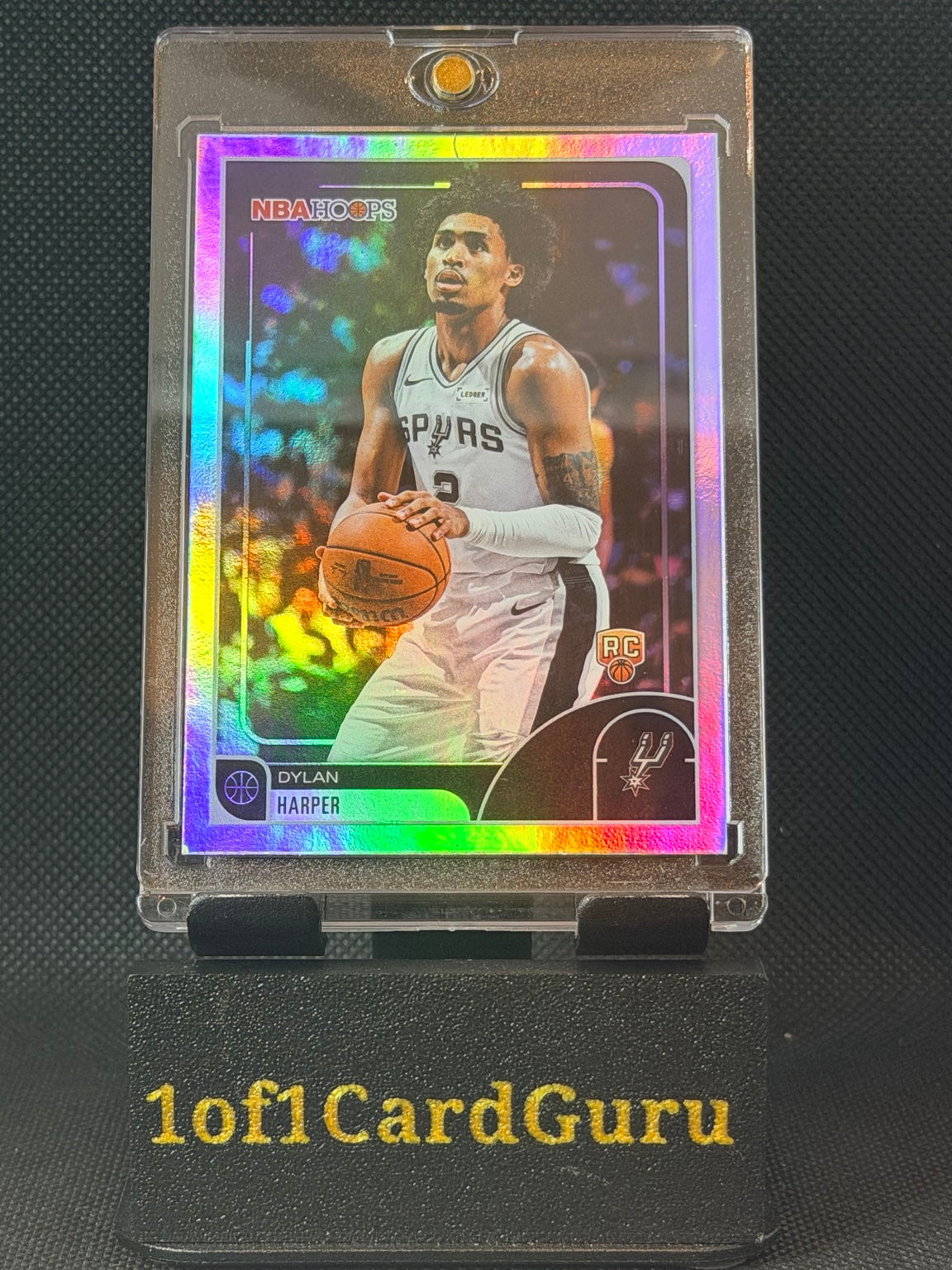 2025-26 NBA Hoops Dylan Harper RC #7 Rainbow Foil