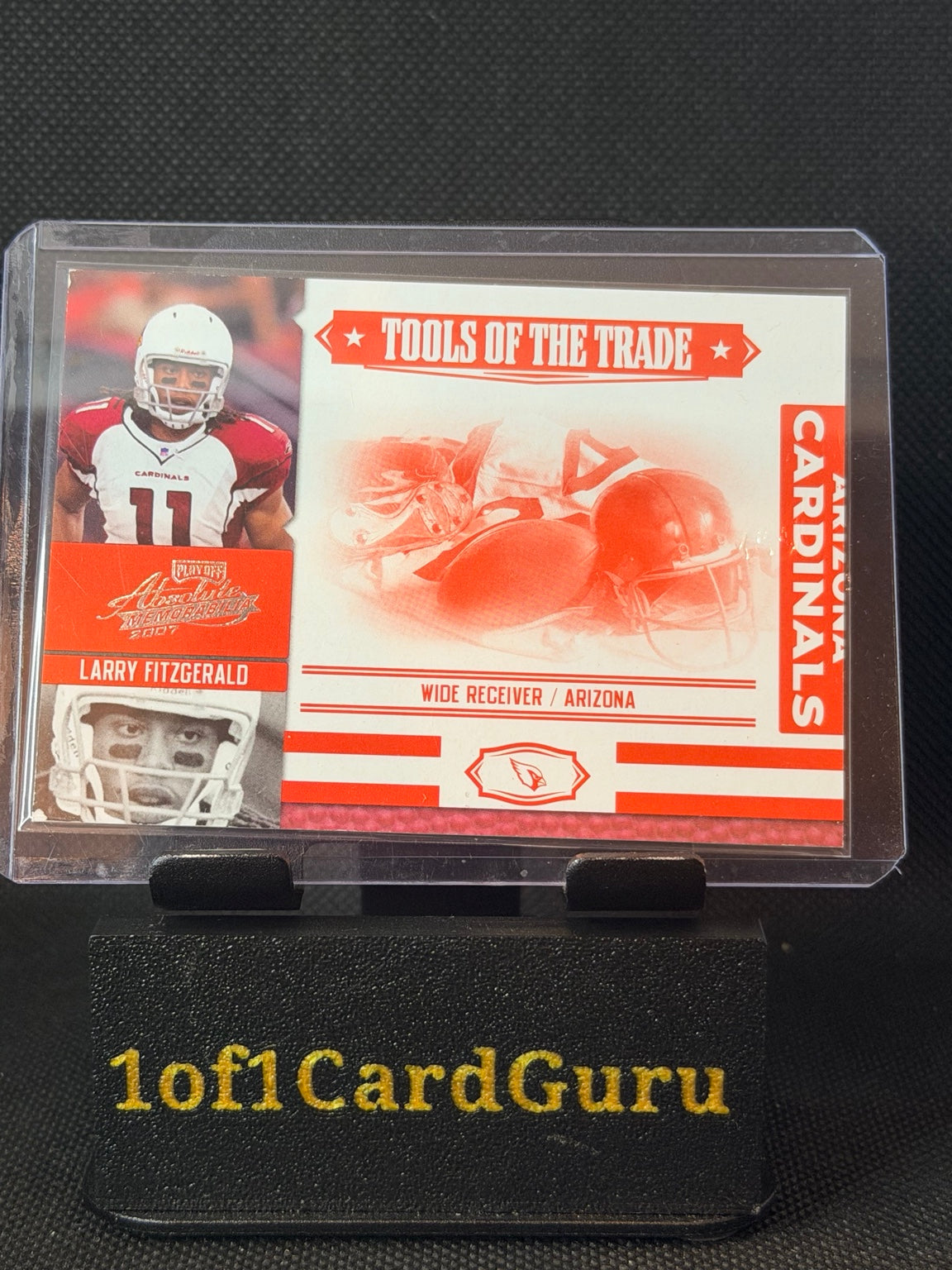 2007 Absolute Memorabilia Tools of the Trade Red Larry Fitzgerald #TOT-93 /100