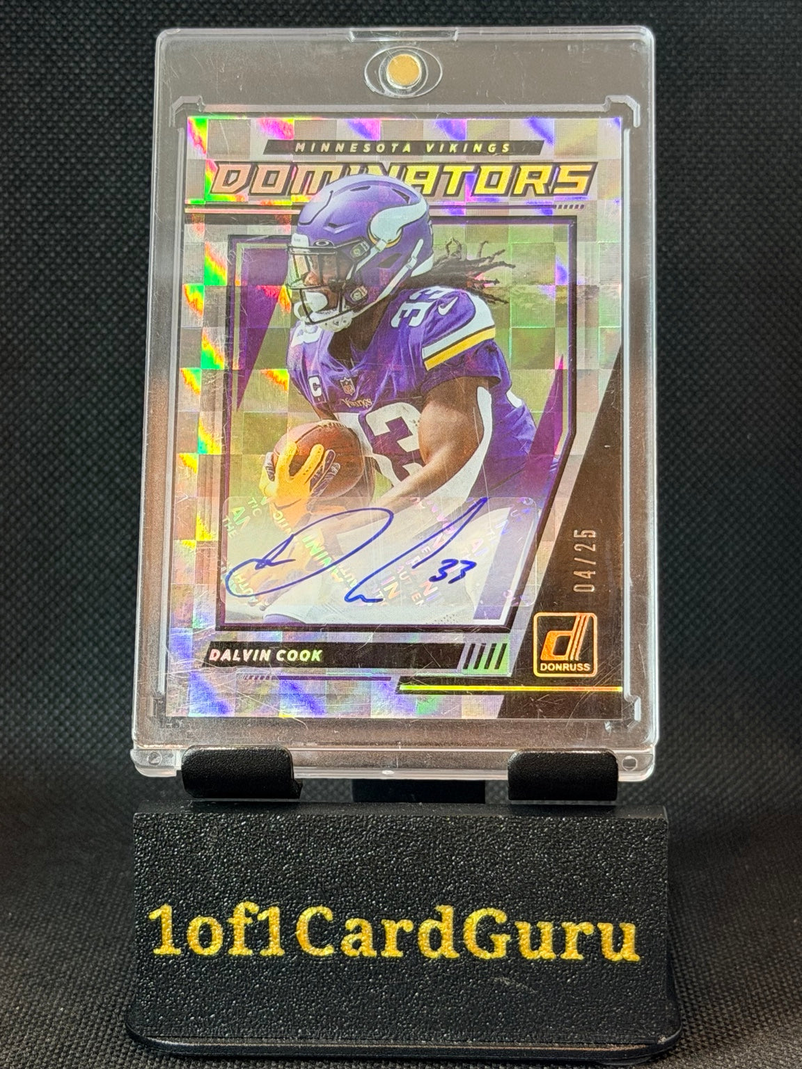 2021 Panini Donruss Dalvin Cook Dominators Autograph #D38 04/25 — front