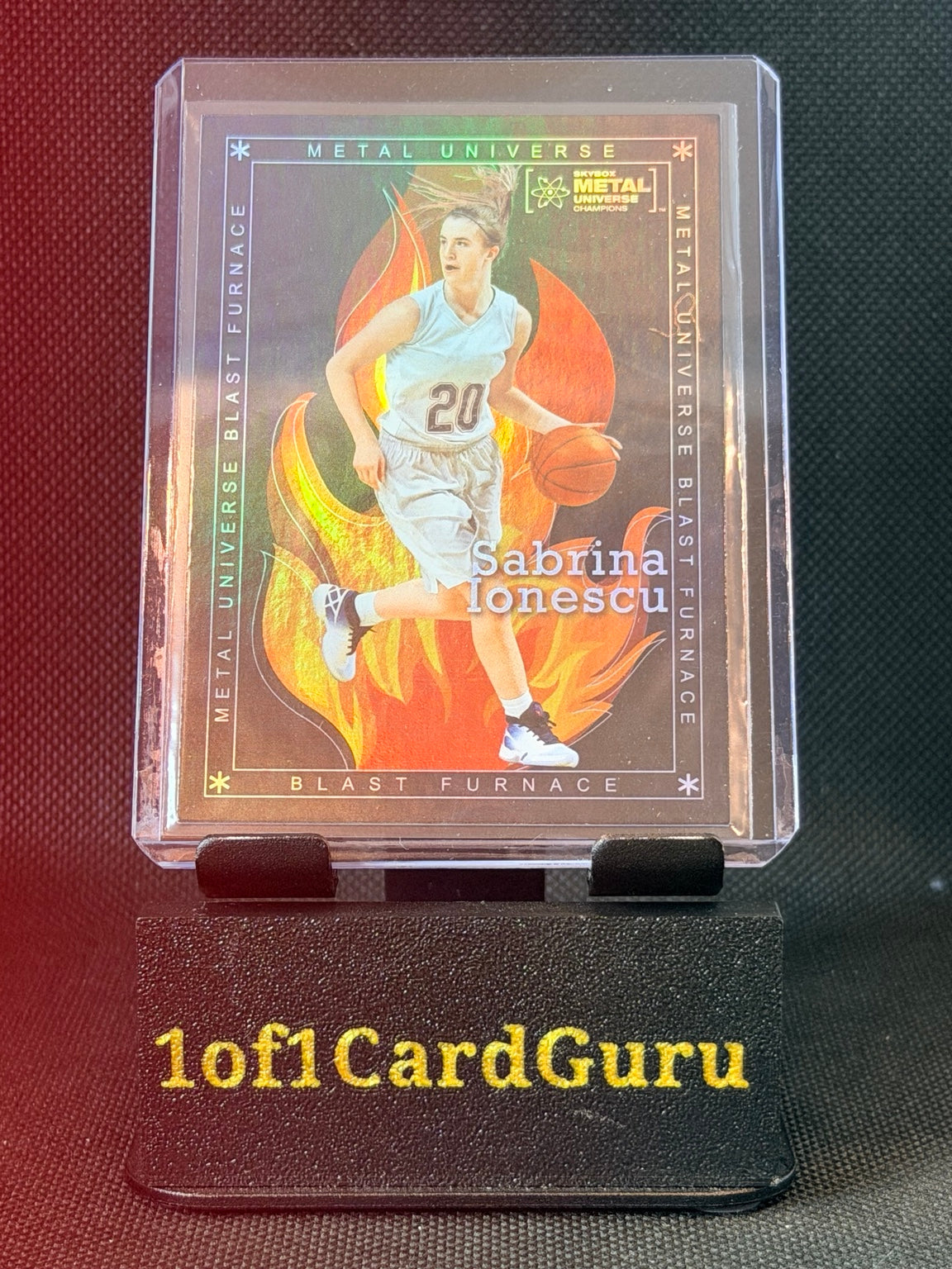 2021 SkyBox Metal Universe Champions Sabrina Ionescu Blast Furnace #BF-4 — front