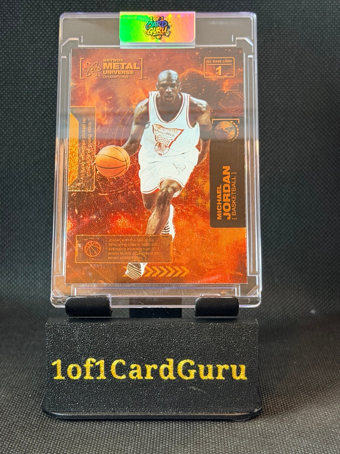 2021 SkyBox Metal Universe Champions Michael Jordan #1 Copper — front