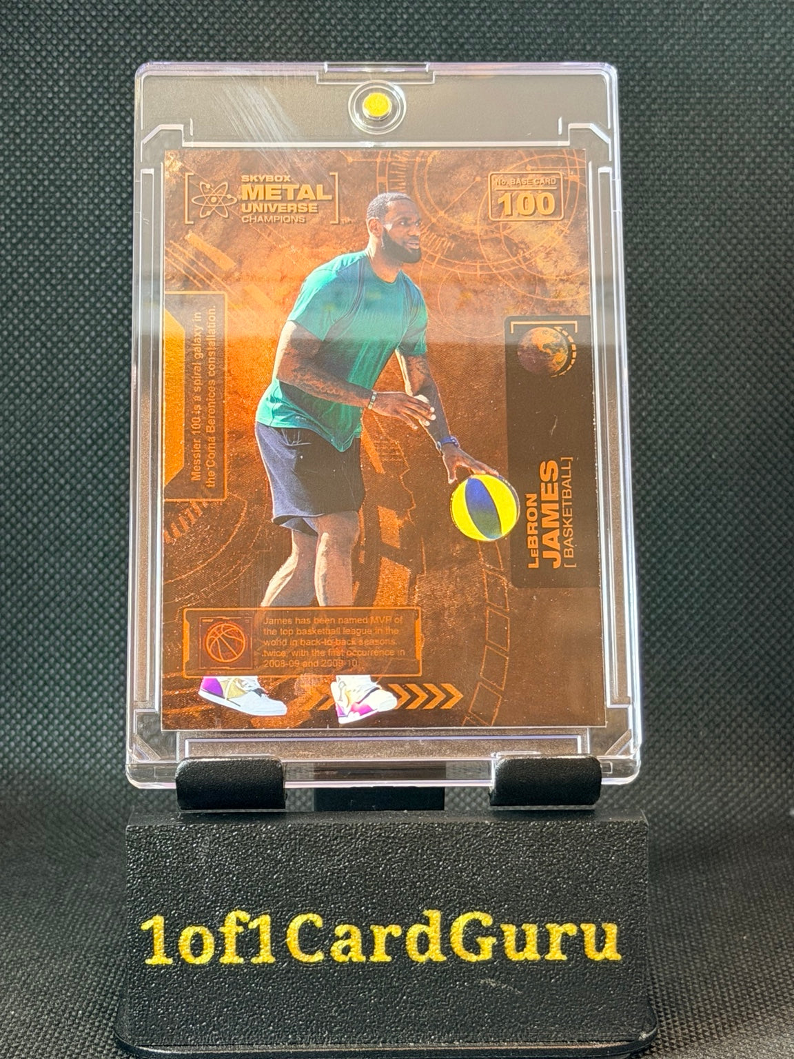 2021 SkyBox Metal Universe Champions LeBron James #100 Copper — front