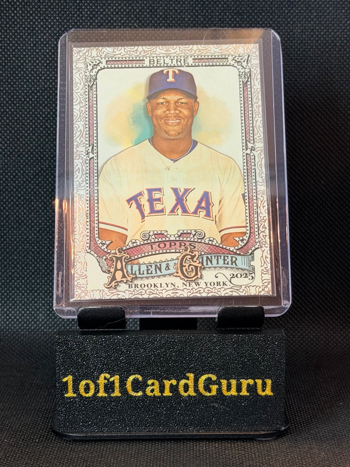 2025 Topps Allen & Ginter Adrian Beltré #323 Silver Foil Filigree SP — front