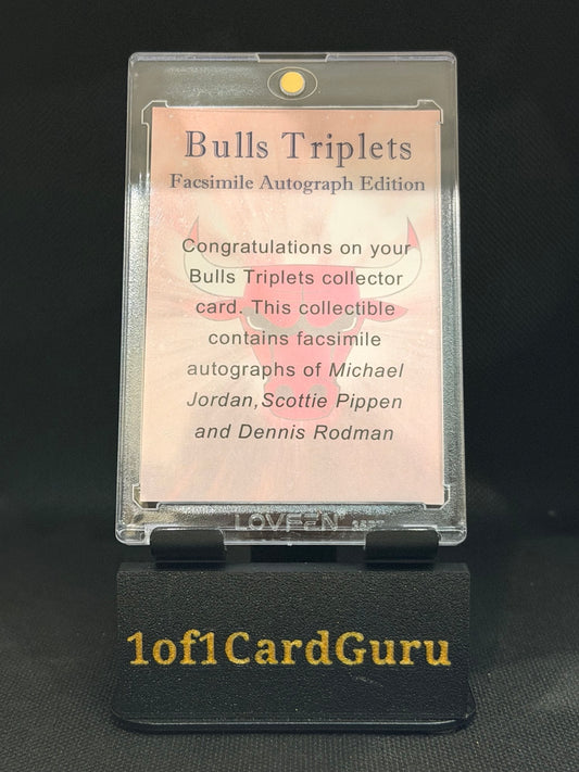 Bulls Triplets Custom – Jordan/Pippen/Rodman – Facsimile Autographs back