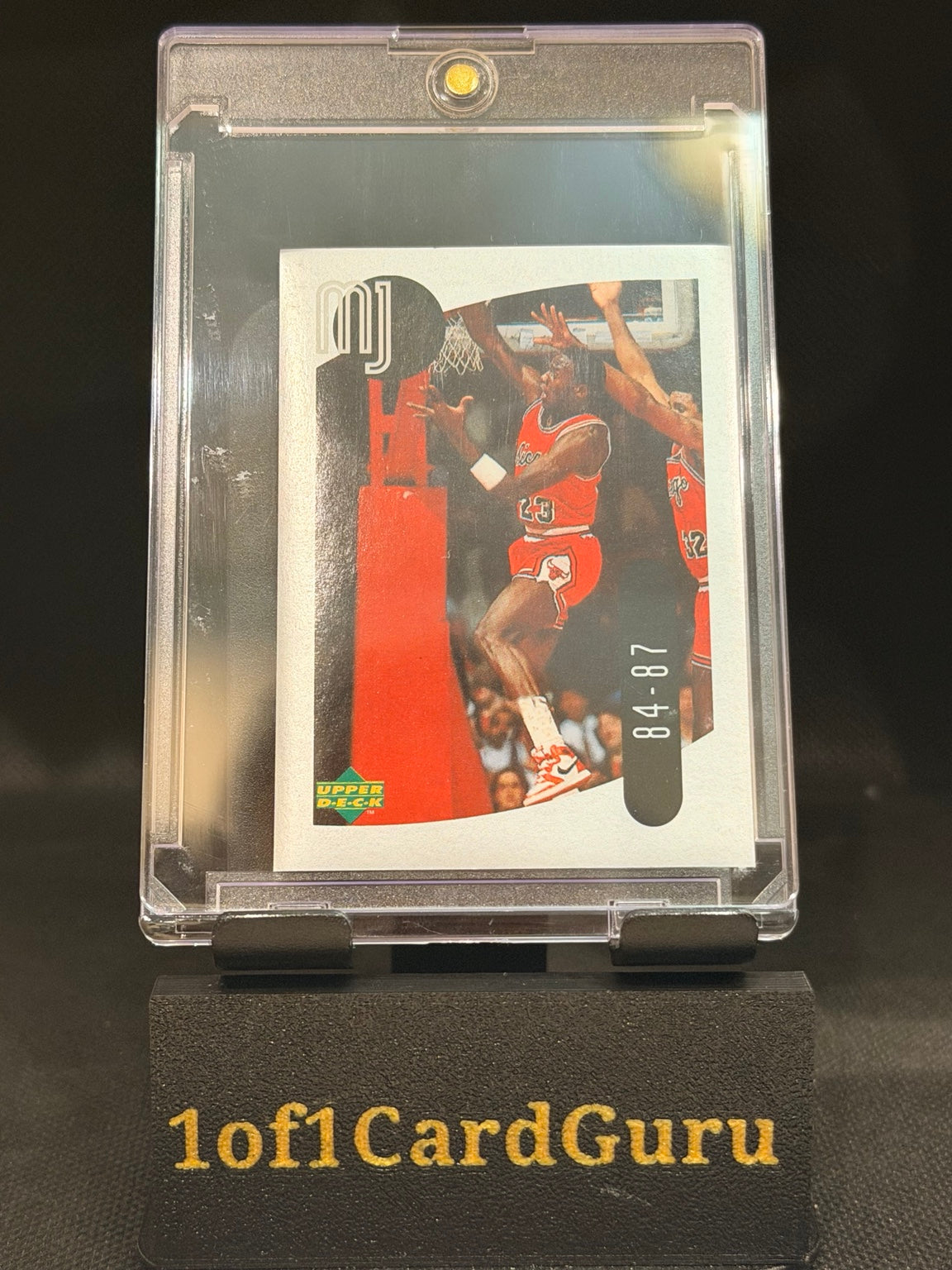 1998 Upper Deck Michael Jordan MJ Sticker Collection #9 front