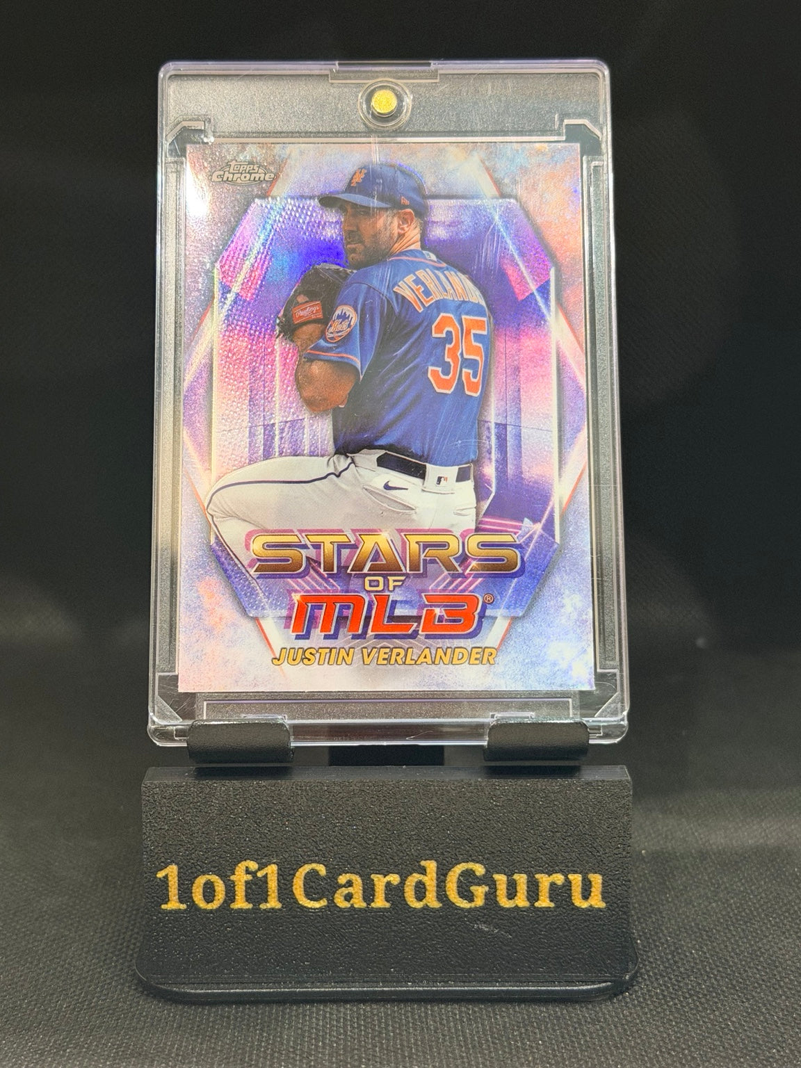 2023 Topps Update Justin Verlander Stars of MLB Chrome #SMLBC-61 front