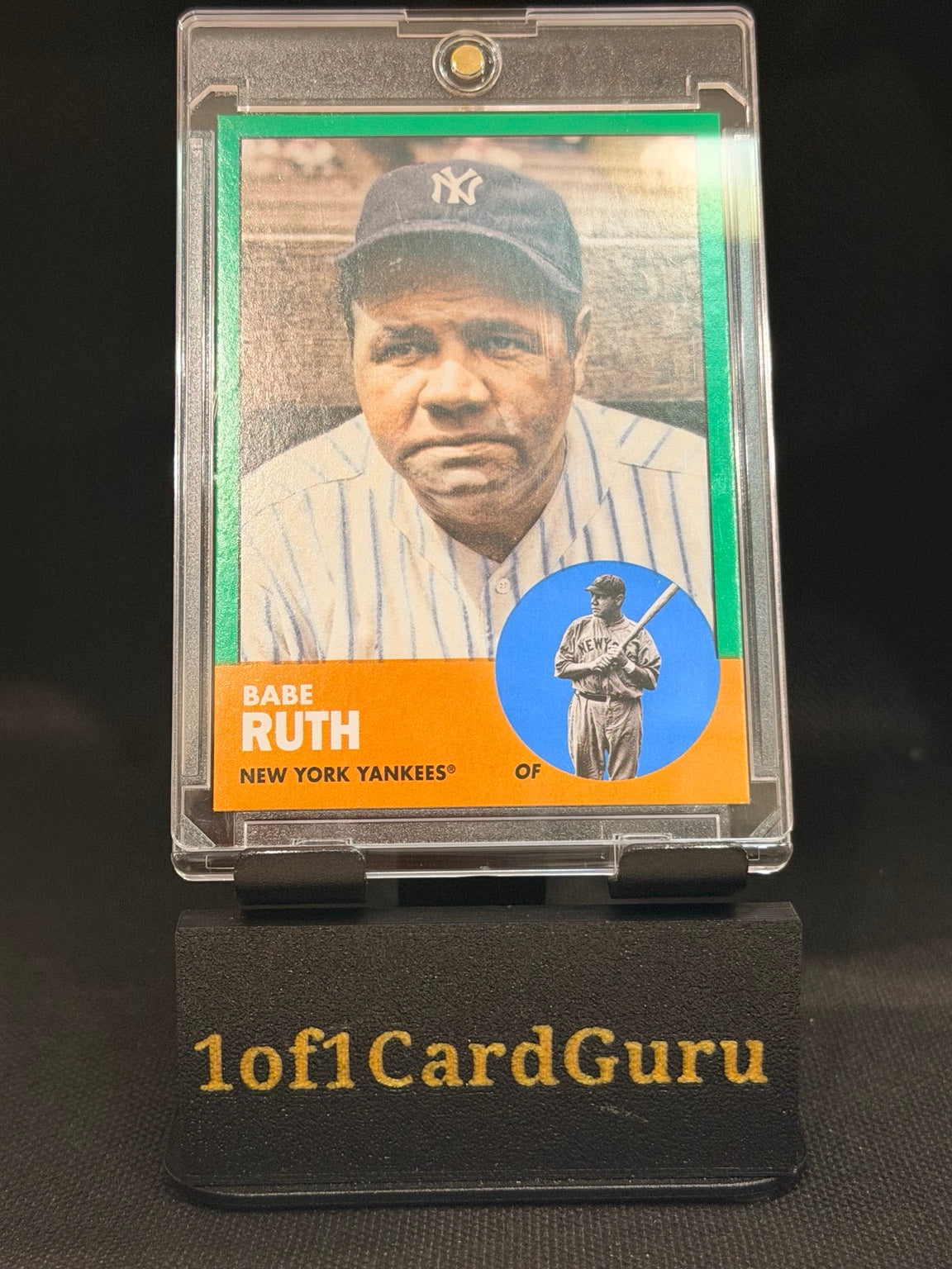 2022 Topps Archives Babe Ruth Green #3 – 113/125 – front