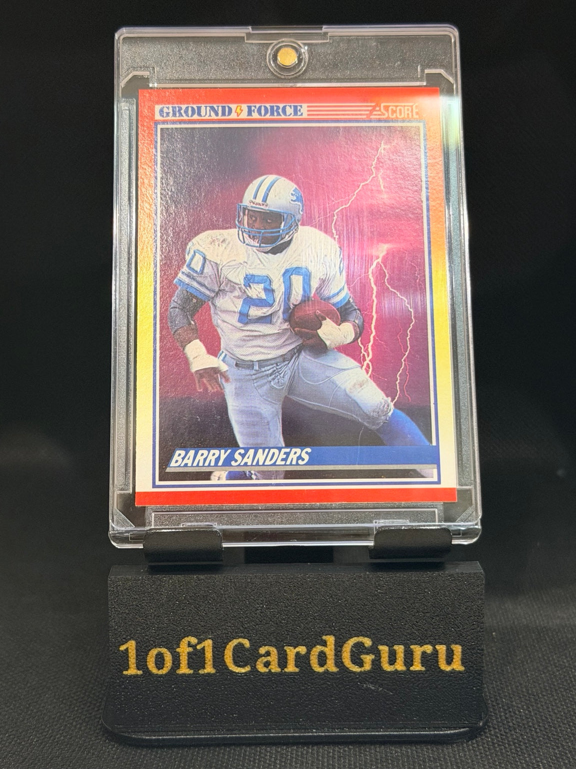 1990 Score Barry Sanders Ground Force #325 – front