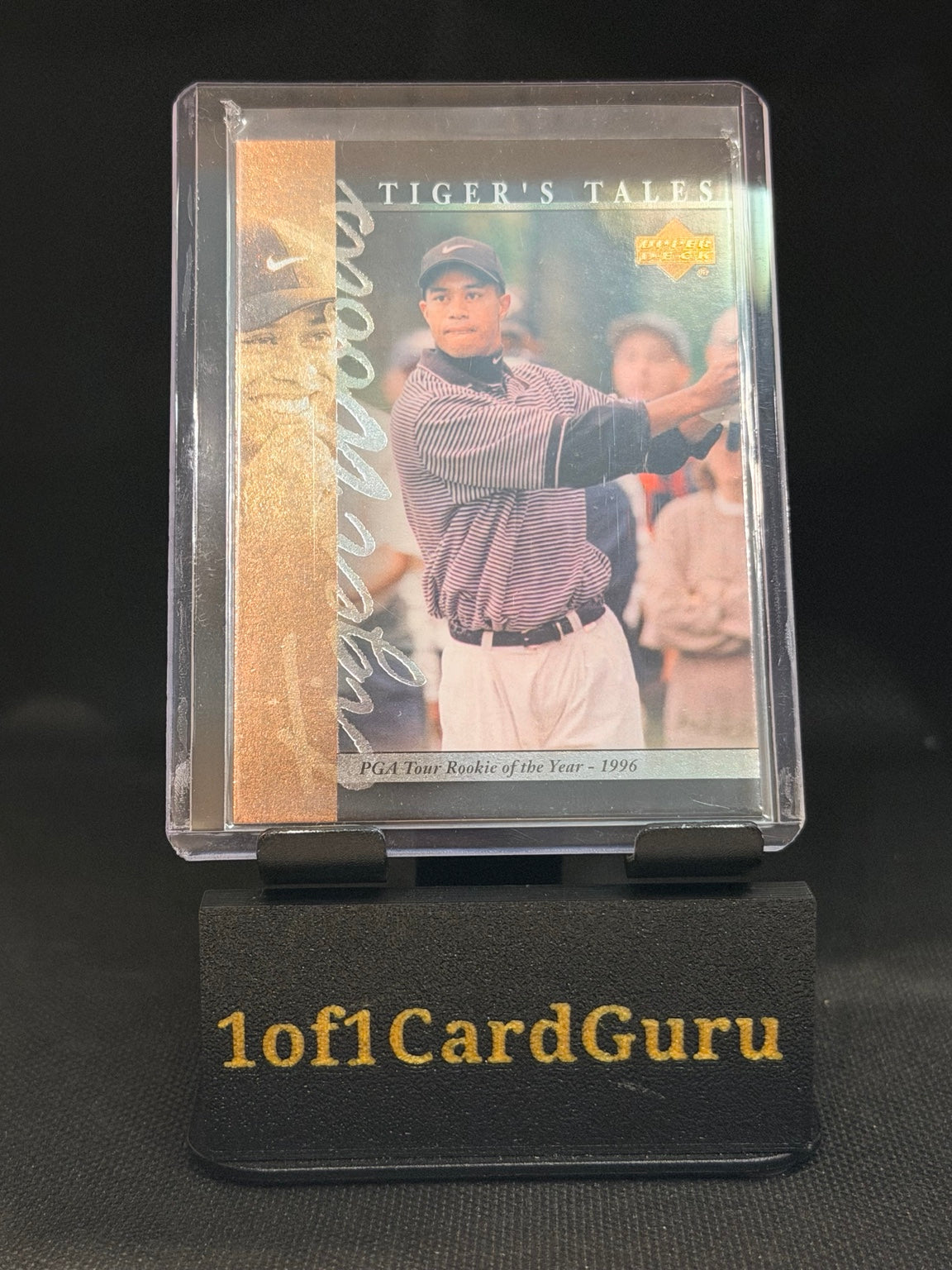 2001 Upper Deck Tiger Woods Tiger’s Tales #TT14 – front