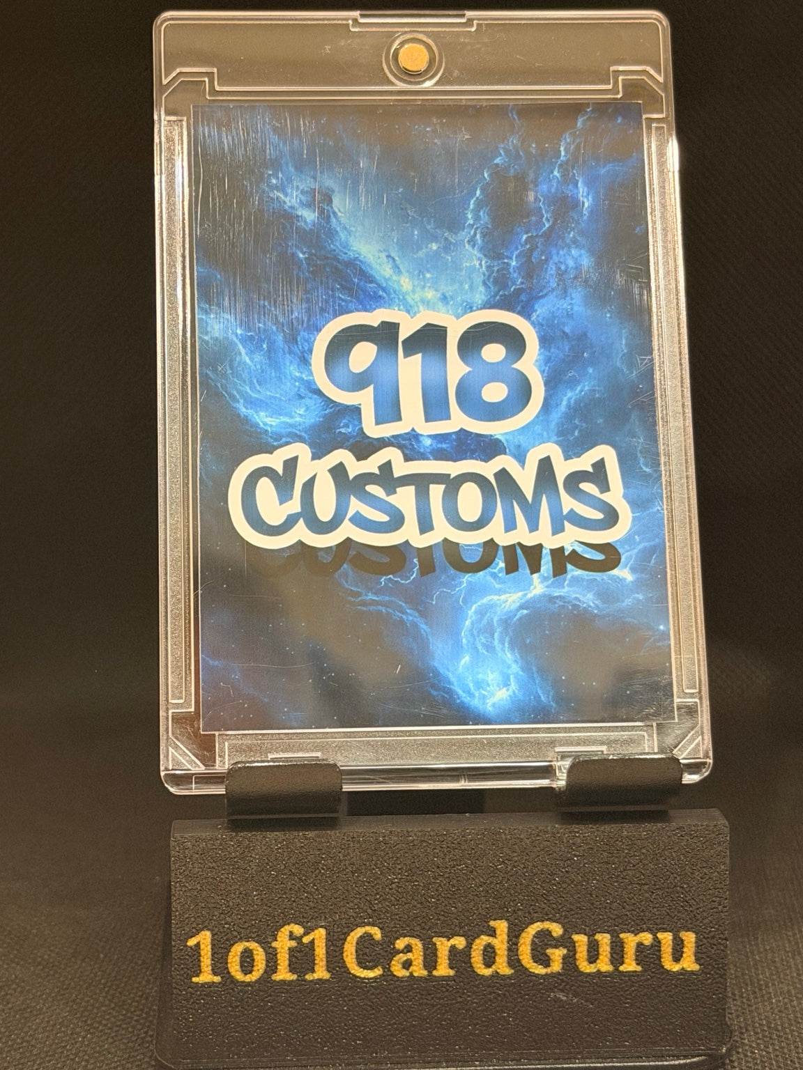 Amon-Ra St. Brown Downtown-Style Cracked Ice Holographic Custom Card – 918 Customs – back