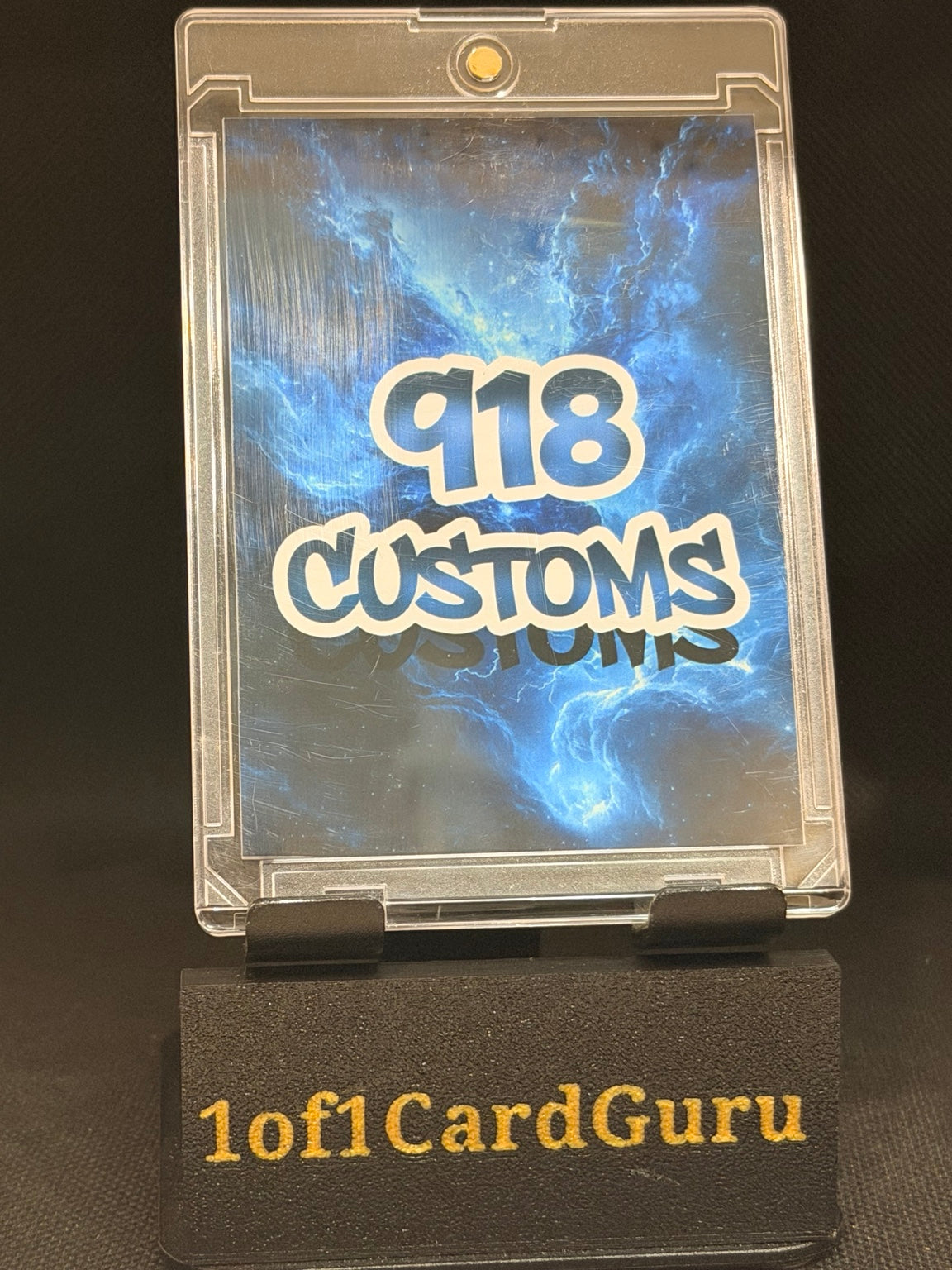 Mickey Mantle Downtown-Style Cracked Ice Holographic Custom Card – 918 Customs – back