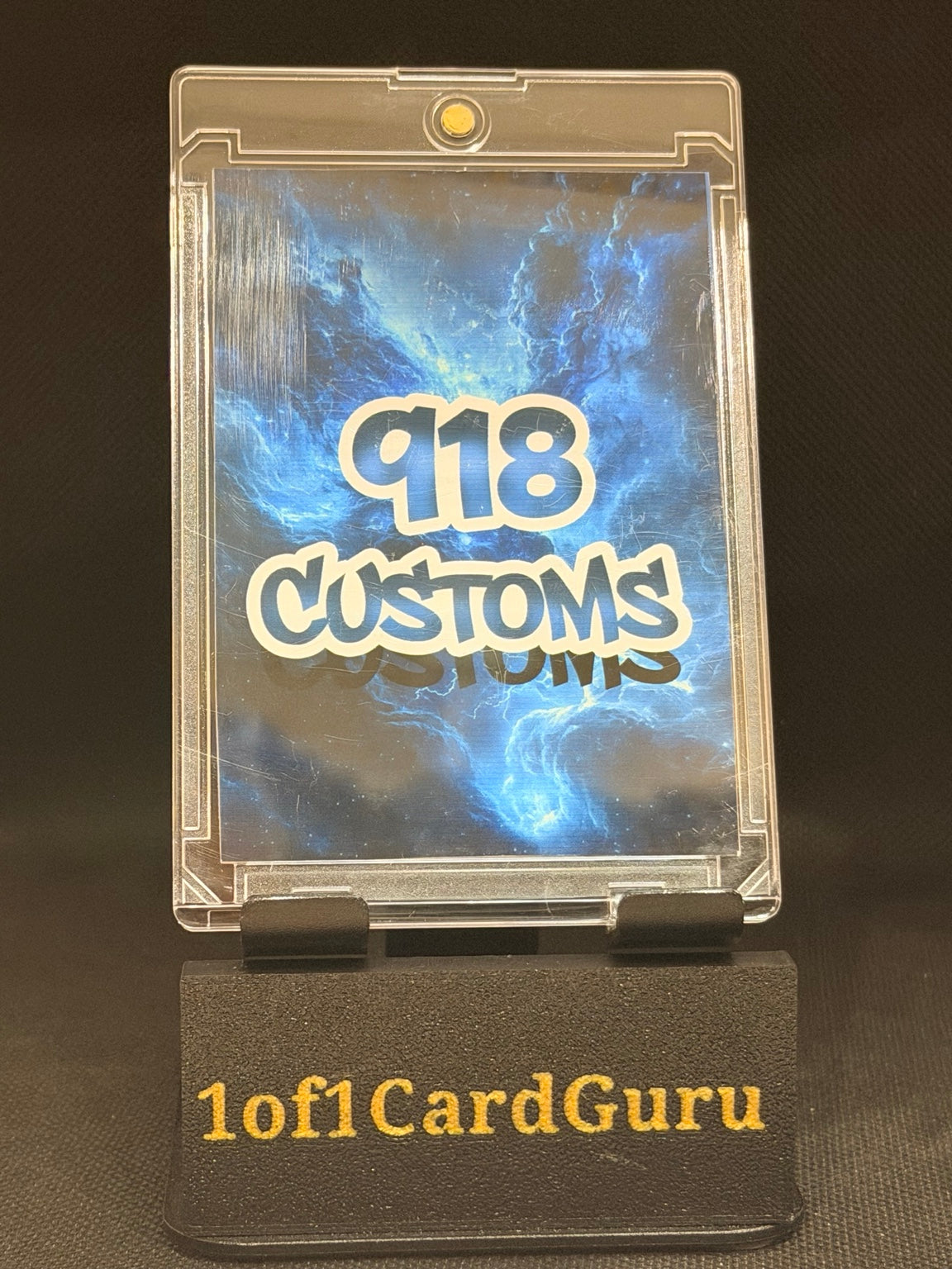 Jackie Robinson Downtown-Style Cracked Ice Holographic Custom Card – 918 Customs – back