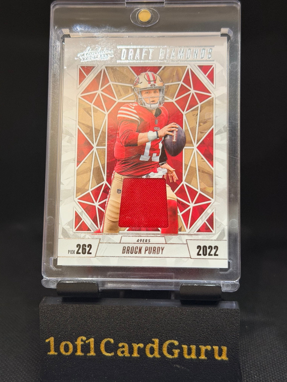2024 Panini Absolute Brock Purdy Draft Diamonds Jersey #DDJ-BPY – front