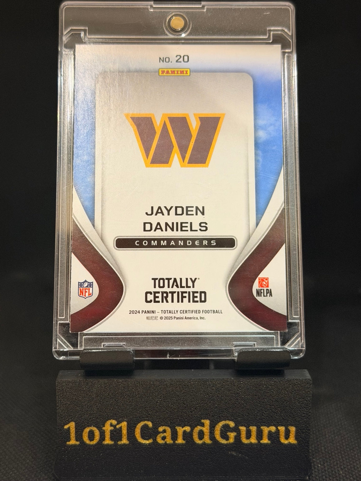 2024 Panini Totally Certified Jayden Daniels Franchise Foundations RC #20 – back