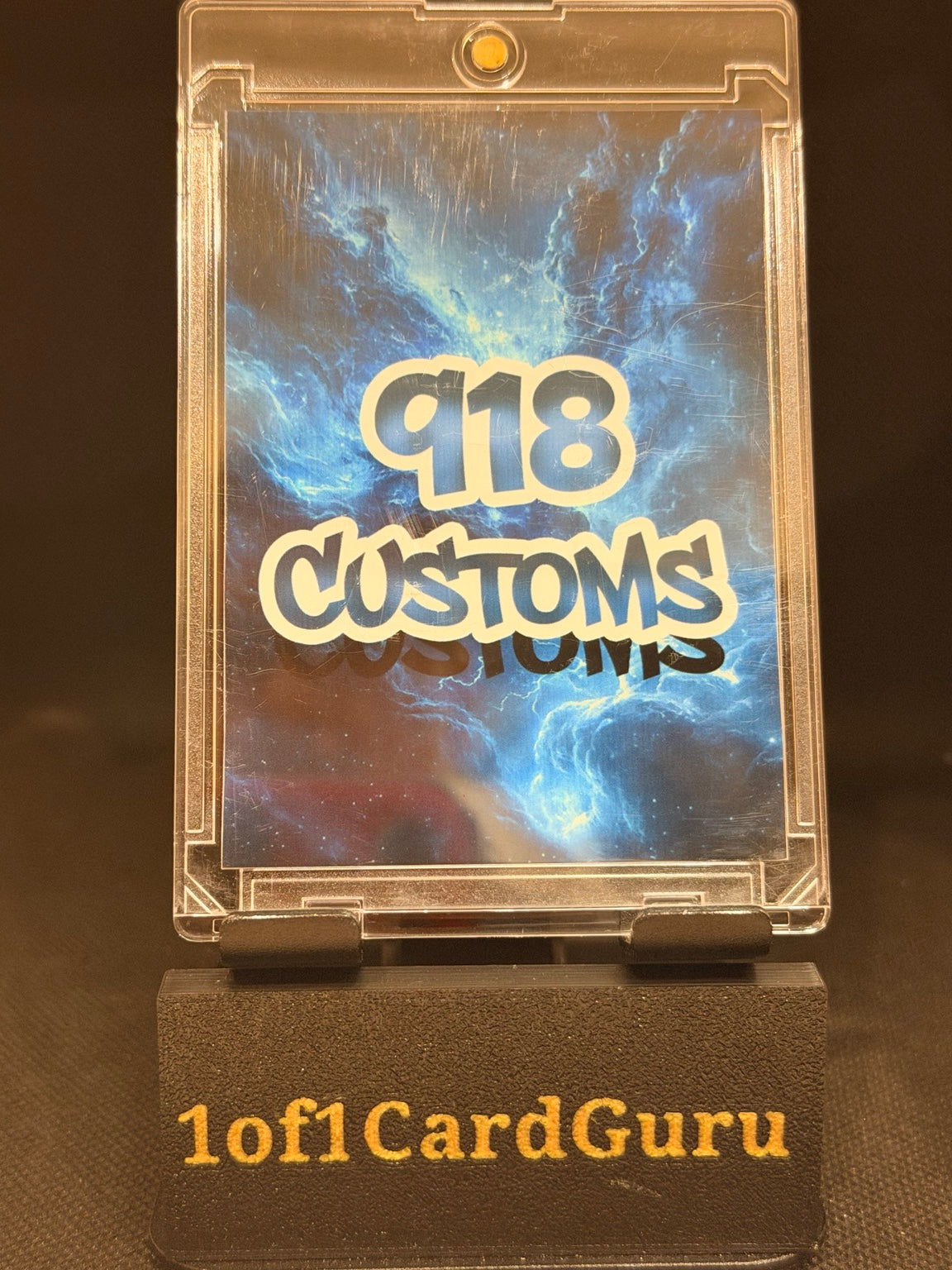 Kobe Bryant Downtown-Style Cracked Ice Custom Card – 918 Customs — back