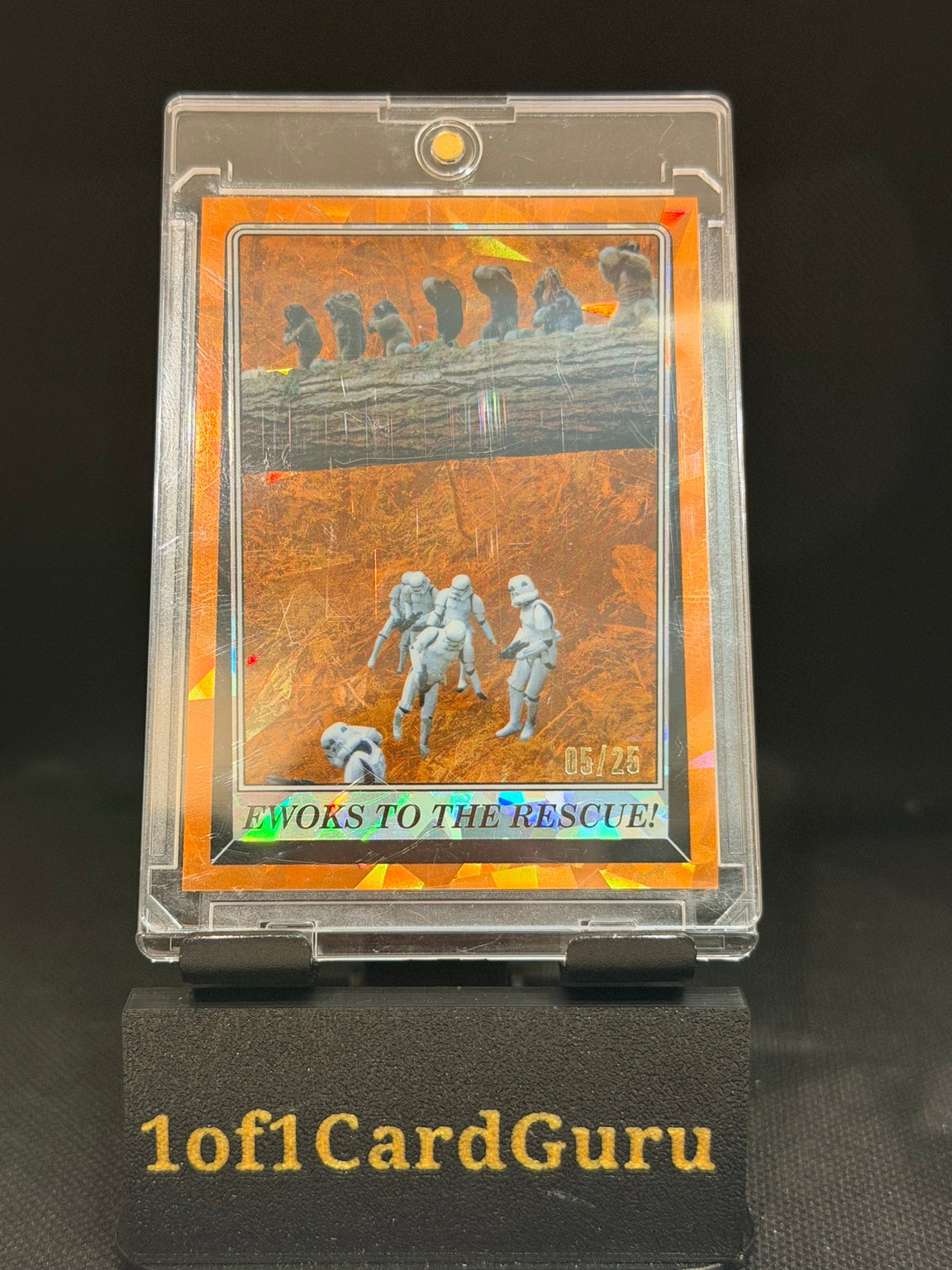 2023 Topps Chrome Sapphire Star Wars Return of the Jedi – Ewoks to the Rescue! Orange #111 05/25 — front