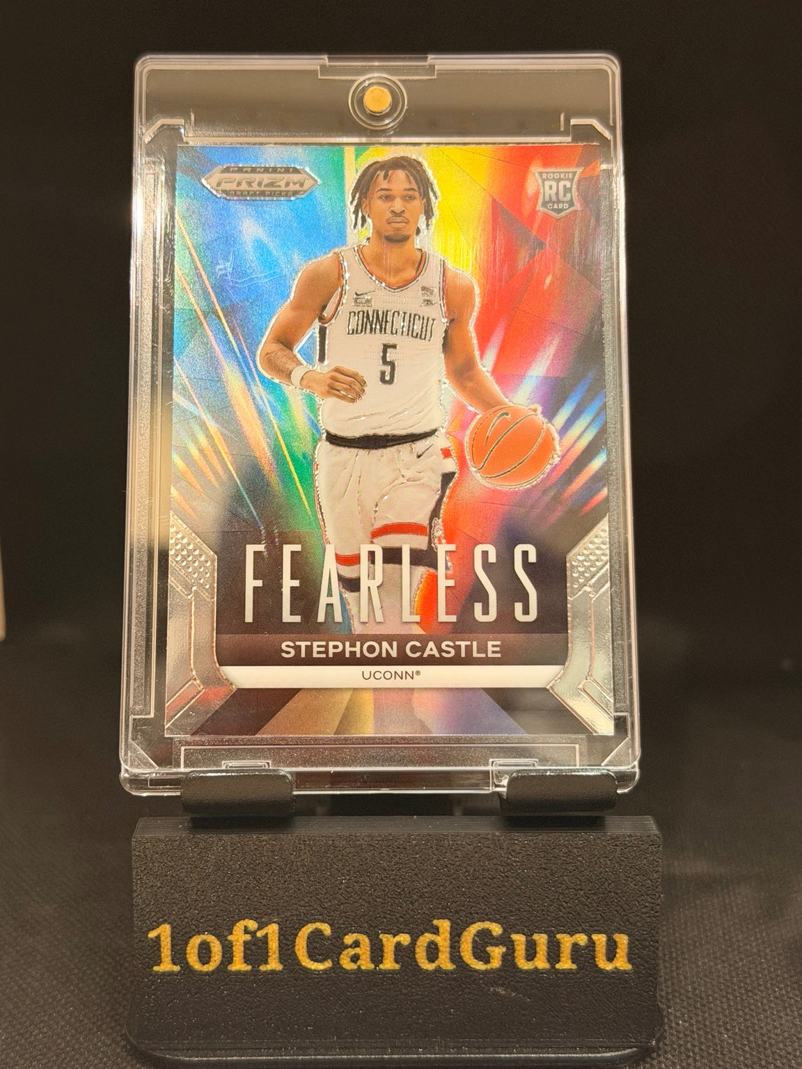 2024 Panini Prizm Draft Picks Stephon Castle Fearless Rookie #25 — front