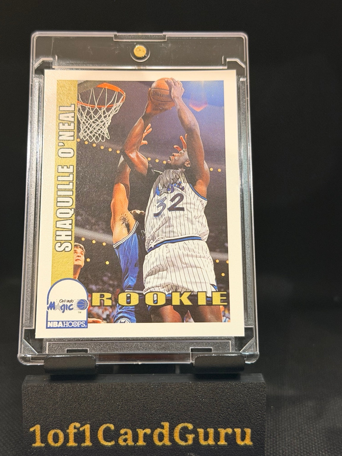 1992–93 NBA Hoops Shaquille O’Neal Rookie #442 — front