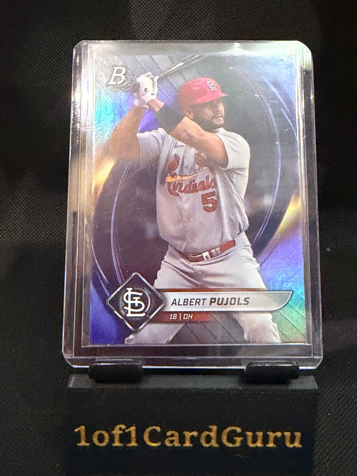 2022 Bowman Platinum Albert Pujols #2 — front