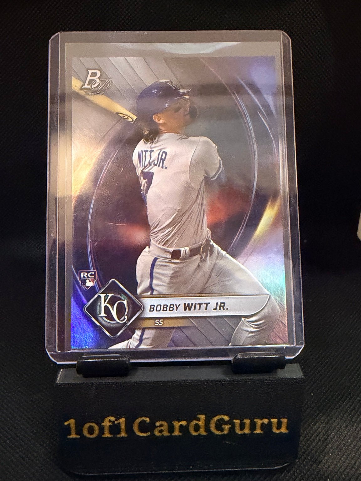 2022 Bowman Platinum Bobby Witt Jr. Rookie #51 — front