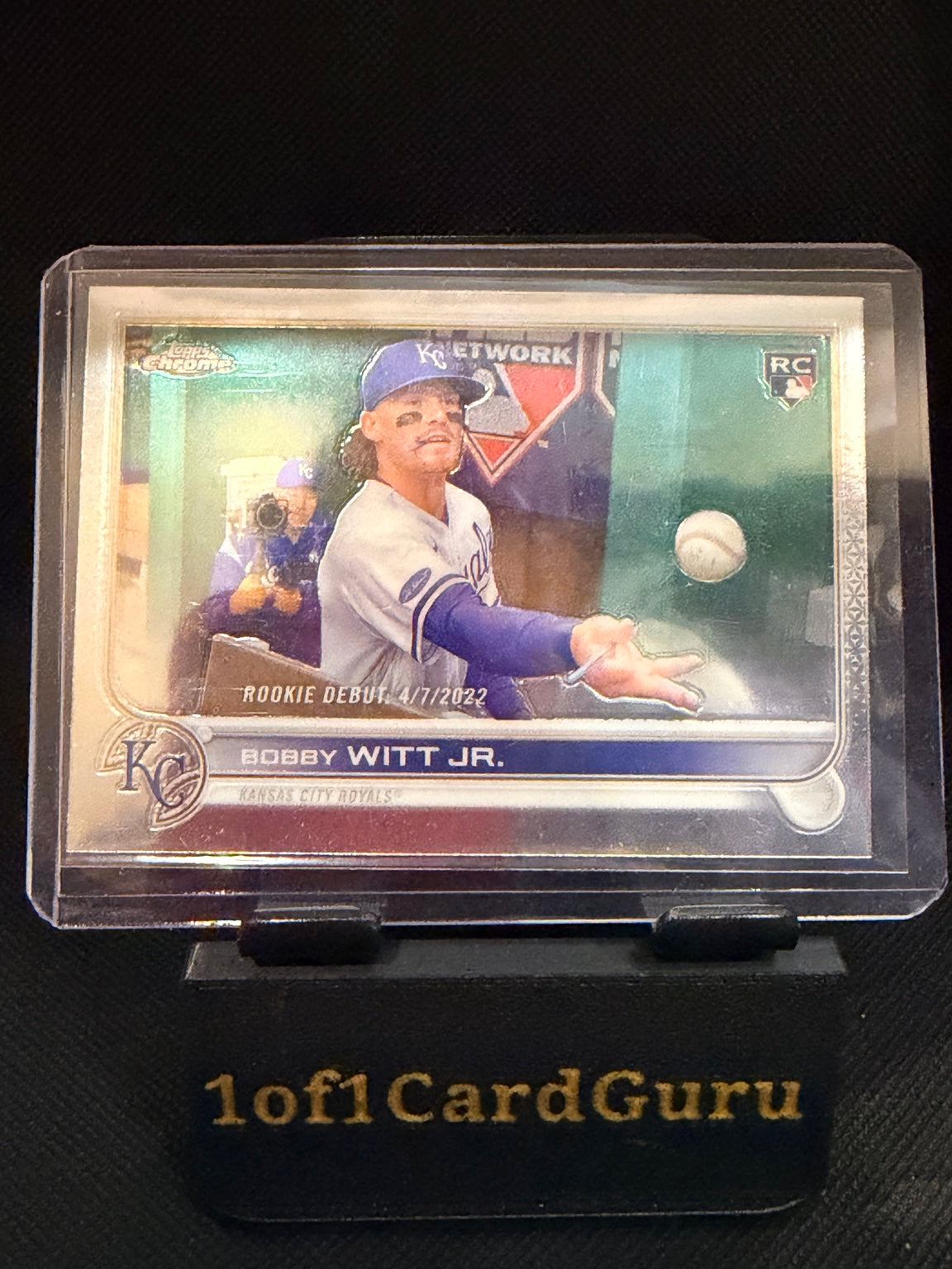 2022 Topps Chrome Update Bobby Witt Jr. Rookie Debut #USC176 — front